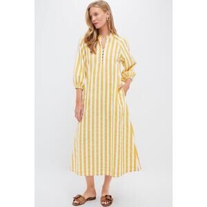 TUCKERNUCK Marigold Stripe Maryse Caftan Size XL NWT Retail $268 Tuckernuck